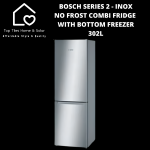 Bosch Series 2 - Inox No Frost Combi Fridge With Bottom Freezer - 302L
