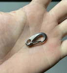 Stainless Steel Spring MINI Snap Hooks Pair 31MM