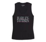 Women’s Ombre Bling Tank – Harley Black