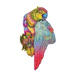 Wood Trick Bright Parrot Figured Wooden Puzzle