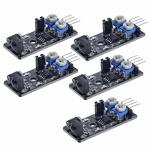 Hiletgo 5PCS Ir Infrared Obstacle Avoidance Sensor Module 4 Pin For Smart Car Robot
