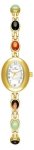Mastop Luxury Vintage Colorful Crystal Oval Watch Fashion Ladies Small Dial Dress Quartz Wrist Watch Waterproof Watch Fashion Ba