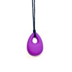 Sensory Chew Necklace Teardrop - Purple
