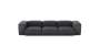 Three Module Sofa - Leather - Dark Grey - 314CM X 115CM
