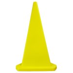 Safety Cone Triangular Hard Plastic Parking Bollard 100CM Yellow MBOL1MY
