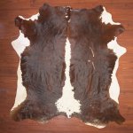 Bs Grade Nguni Hide 244 Brown white L - Large Brown white Panelled