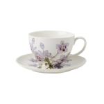 Maxwell & Williams Royal Botanic Gardens Australian Orchids Cup & Saucer Set Lilac