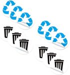 Adhesive Trash Can Recycling Stickers Garbage Classification
