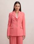 Noelle Nipped Waist Blazer - 16 Pink Suit