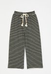 PoP Candy Striped Sweat Pants - Black & White