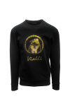 Mens Malaga Sweatshirt In Black - Black 3XL