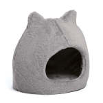 Meow Hut Fur Bed - Small Grey