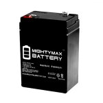 Mighty Max Battery ML4-6 - 6V 4.5AH Replacement Battery For YT-645 With F1 Terminal - Brand Product