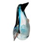 Blue & White Glass Penguin Ornament