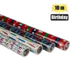 Gift-wrap 700MMX10M Birthday