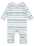 Striped Cotton Babygrow - 3 6 Mths Assorted