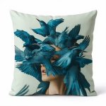 Scatter Cushion 60X60CM Blue Birds