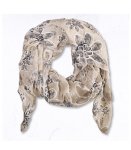 Daisy Print Scarf - Stone Free