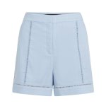 Cut-out Embroidery Shorts -kentucky Blue