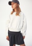 2-PIECE Sweatshirt And Skirt Set - Light Grey Marl Black