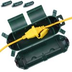 1PC 3PCS Outdoor Extension Cord Safety Cover With Waterproof Seal Weatherproof Electrical Connection Box To Protect Outdoor Outl