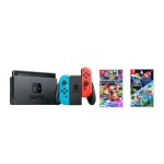 Nintendo Switch Console + Mario Kart Deluxe 8 & Super Mario Galaxy + Super Mario Galaxy 2