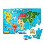 Melissa World Map Floor Puzzle 33PC