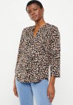 3 4 Sleeve Printed Shirt - Multi Black