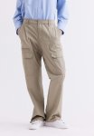 Twill Cargo Trousers - Beige