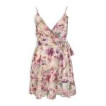 Pink Floral Frill MINI Dress