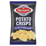 Messaris Sea Salt & Black Pepper Crisps 125G