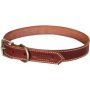 Leopard Series - Leather Collar Burgundy