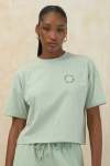 Boxy Branded T-Shirt - XL Sage