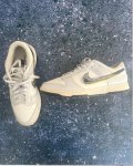 Nike White And Grey Tekkies Size 7 Adult
