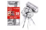 Party Ribbon Pull Bow 70MM X150MM Silver 10PC