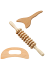 Wooden Body Gua Sha & Massage Roller & Fascia/lymph Stick - Madero Therapy