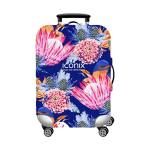 Printed Luggage Protector - Power Blue - L