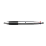 BP8123 - 4 Colour Ballpoint Pen With Rubber Grip Black Std