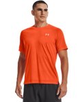 Men's Ua Streaker Run Short Sleeve - Blaze Orange Sm
