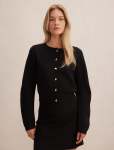 Karla Sculpt Sleeve Cardigan - XL Black Co Ord