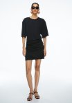 Draped Jersey Dress - Black
