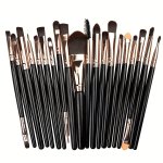 20PCS Premium Makeup Brush Set - Professional Eye Foundation Powder Blush Eyeshadow Eyebrow Concealer Brushes - Full Set For Beg
