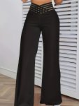 High Waist Wide Leg Pants Casual Loose Pants For Spring & Summer Women's Clothing