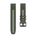 For Garmin Fenix 7X 6X 26MM Smart Watch Quick Release Silicon Watch Band Army Green