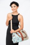 Vivace Canvas Leather Crossbody Sling Handbag