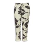 Black & Ivory Printed Pants