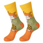 1PAIR Men's Cartoon Anime Comfortable Socks Novelty Funny Happy Crew Socks Socks Gifts For Friends