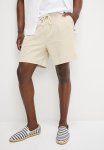 Relaxed Fit Pull On Short - Sand