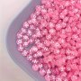 100 Pcs Acrylic Pink Alphabet Letter Beads For DIY Bracelets Necklaces Bags Garments And Craft Decorations