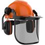 Chainsaw Forestry Safety Helmet And Mesh Face Shield And Earmuffs 3 In 1